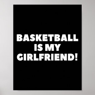 Poster Basketball Est Mon Ami Basketball Cadeau