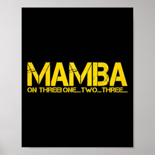 POSTER BASKETBALL HOOP CHAMPION MAMBA SUR TROIS MOTIVATIO