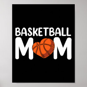 Poster Basketball Maman Coach Joueur Match Équipe Mère Mo