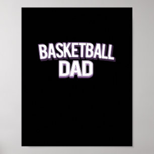 Poster Basketball Papa - Drôle papa