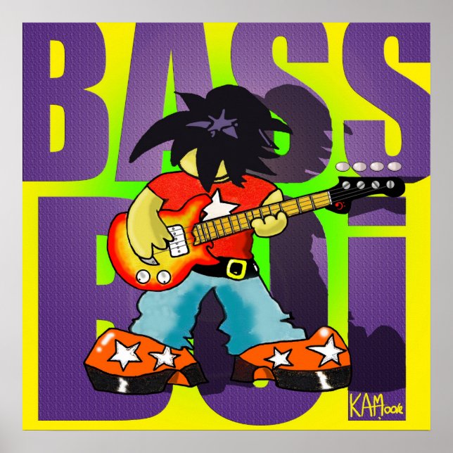 Poster "Bass Boi" - by Kev Moore (Front)