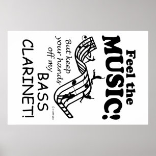 Poster Bass Clarinet Sentez La Musique