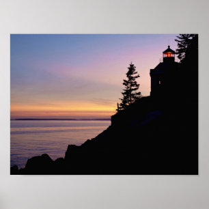 Poster Bass Harbor lighthouse on Mt. Desert Island,