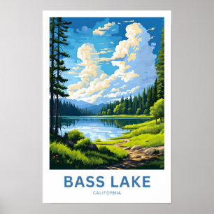 Poster Bass Lake California Travel Print