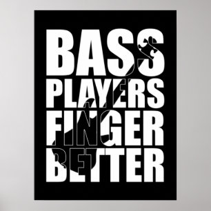 Poster Bass players fingers better