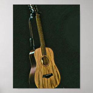 Poster Basse guitariste cadeau