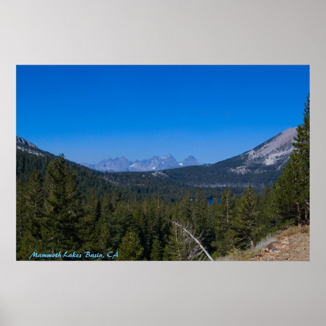Poster Bassin des Mammoth Lakes, CA (Devant)