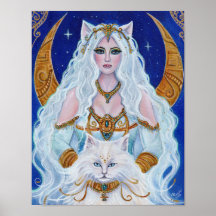 Bastet Art de la déesse égyptienne par Renee Lavoi