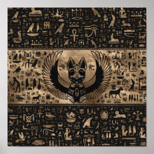 Poster Bastet, déesse égyptienne des chats