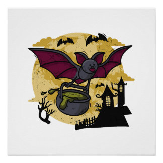 Poster Bat Halloween
