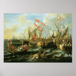 Poster Bataille d'Actium, le 2 septembre 31 avant JC; 167