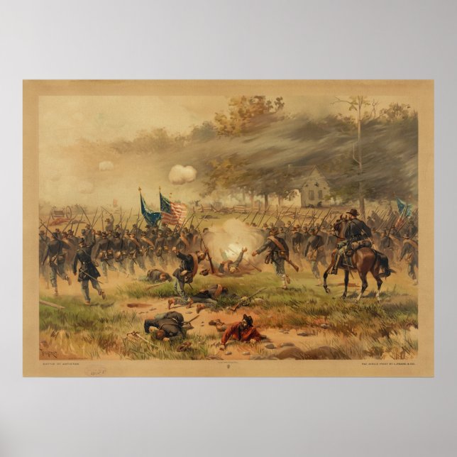Poster Bataille d'Antietam Sharpsburg (Devant)