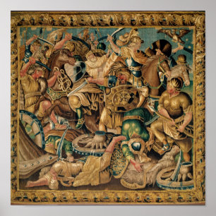 Poster Bataille d'Arbelles en 333 avant JC, Aubusson