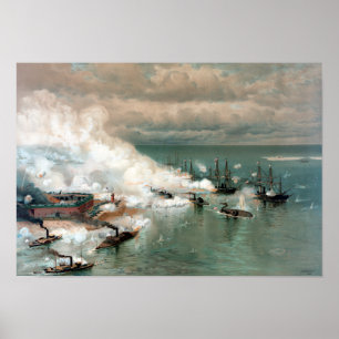 Poster Bataille de baie mobile -- Guerre civile