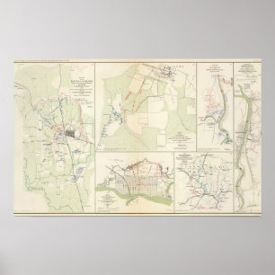 Poster Bataille de bayou Fourche de Corinthe Iuka