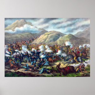 Poster Bataille de Big Horn le dernier combat de Custer