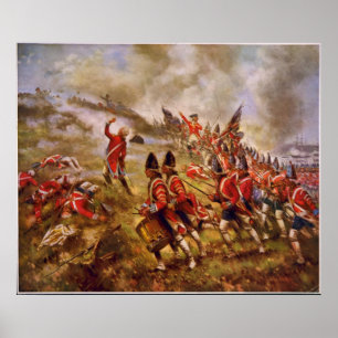 Poster Bataille de Bunker Hill par E. Percy Moran