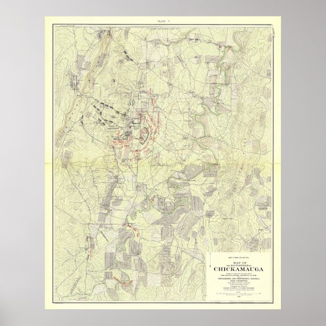 Poster Bataille de Chickamauga (Devant)