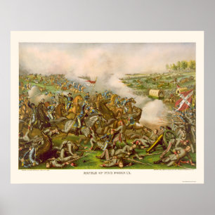 Poster Bataille de Five Forks, VA 1865