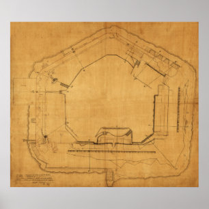 Poster Bataille de fort Sumter - guerre civile 2