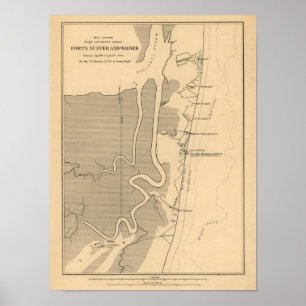 Poster Bataille de fort Sumter - guerre civile 4