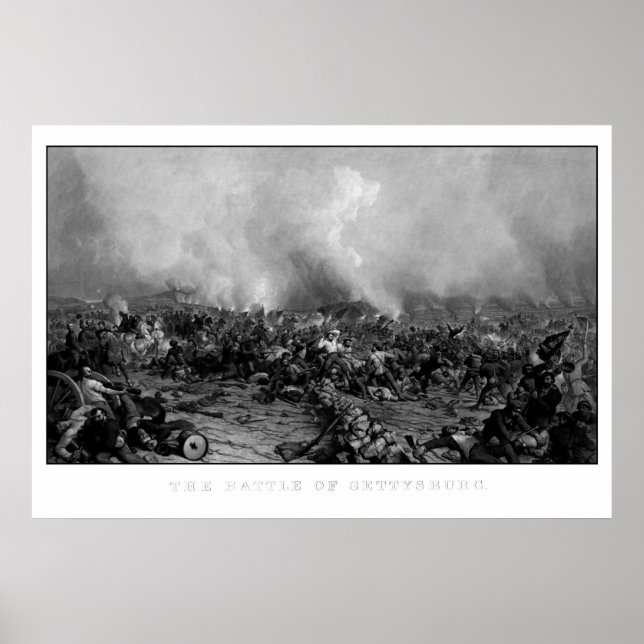 Poster Bataille de Gettysburg (Devant)