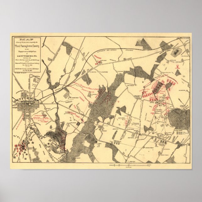 Poster Bataille de Gettysburg 11 (Devant)