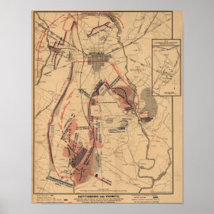 Poster Bataille de Gettysburg 14