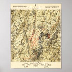 Poster Bataille de Gettysburg 15