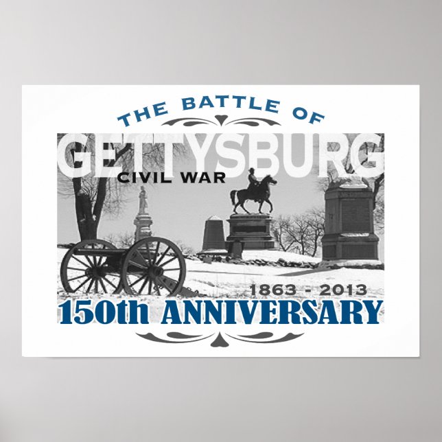 Poster Bataille de Gettysburg 150 ans (Devant)