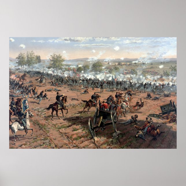Poster Bataille de Gettysburg (restaurée) (Devant)