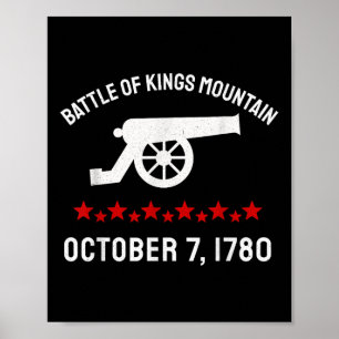 Poster Bataille De Kings Mountain Révolution révolutionna