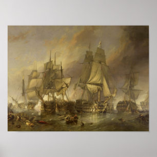 Poster Bataille de l'affiche W C Stanfield 1836 de
