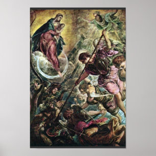 Poster Bataille De L'Archange Michael Avec Satan Par Tint
