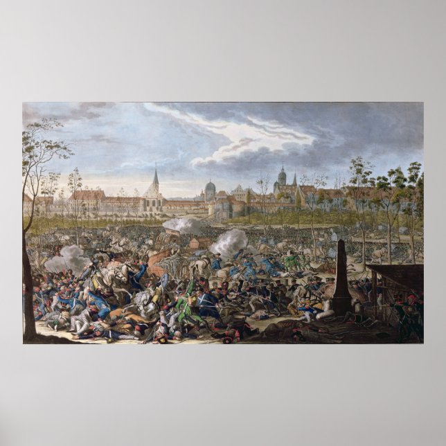 Poster Bataille de Leipzig, le 19 octobre 1813 (Devant)