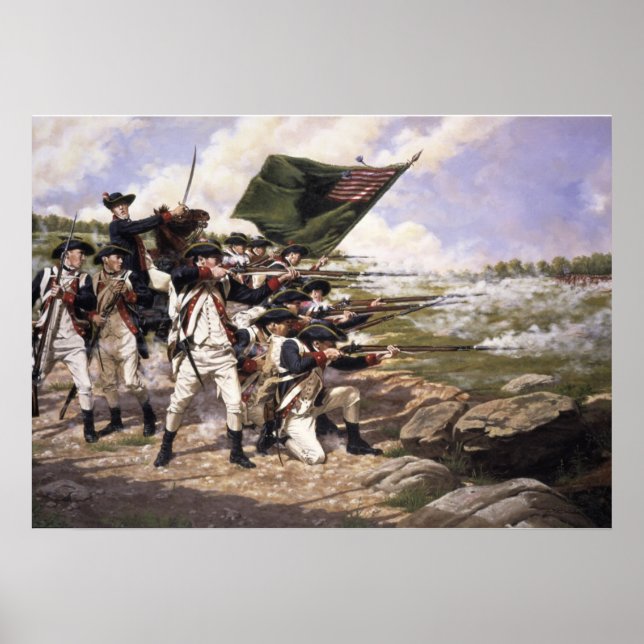 Poster Bataille de Long Island, Canvas Art Print (Devant)