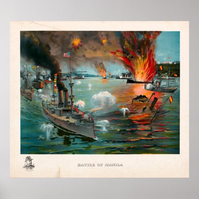 Poster Bataille de Manille (1898) (Devant)