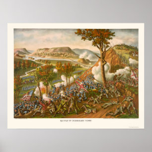 Poster Bataille de missionnaire Ridge par Kurz et Allison