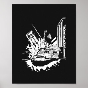 Poster Bataille de Noir Bus