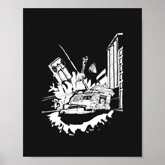 Poster Bataille de Noir Bus (Devant)