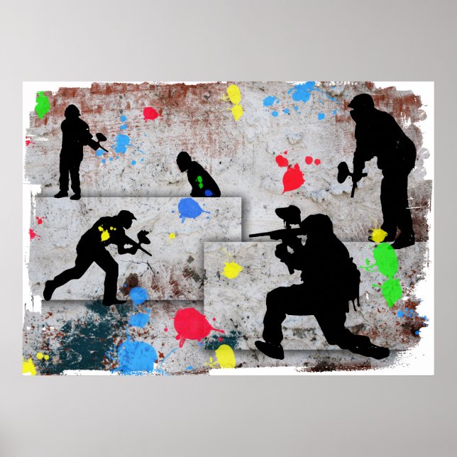 Poster Bataille de Peinture (Devant)