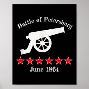 Poster Bataille De Pétersbourg Batailles Civiles Guerre C