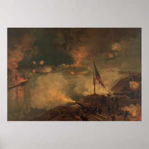 Poster Bataille de port le Hudson