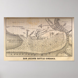 Poster Bataille de San Jacinto