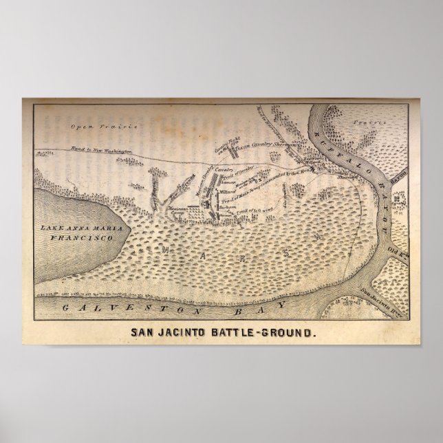 Poster Bataille de San Jacinto (Devant)