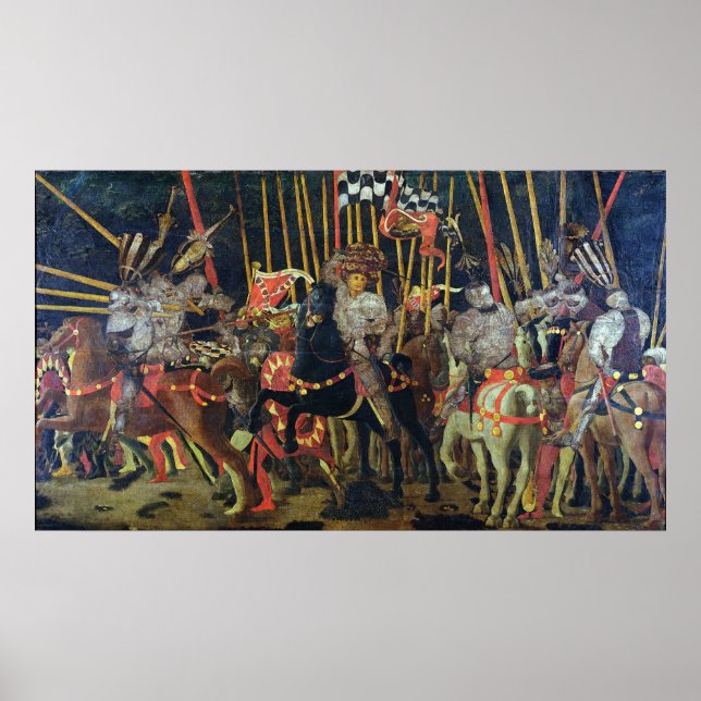 Poster Bataille de San Romano en 1432, c.1456 (Devant)