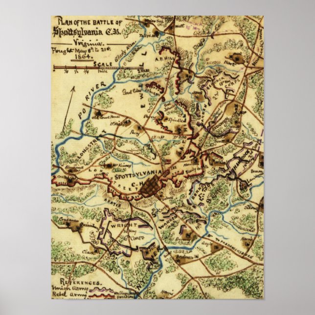 Poster Bataille de Spotsylvania Court House (Devant)