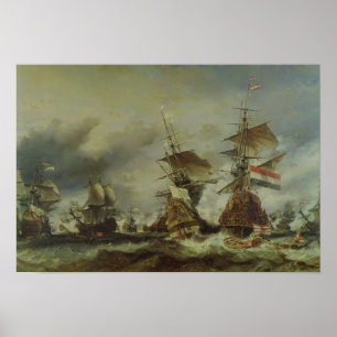 Poster Bataille de Texel, le 29 juin 1694