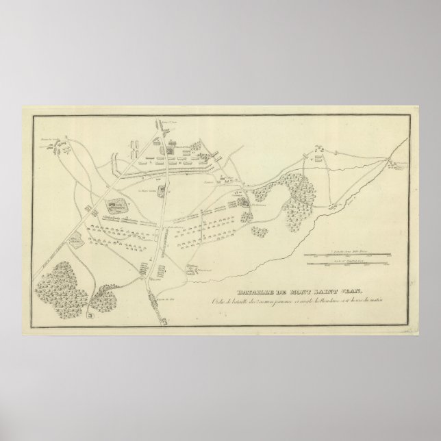 Poster Bataille de Waterloo en Belgique (Devant)