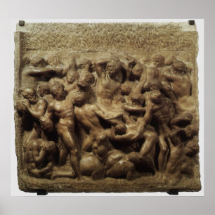 Poster Bataille des Lapiths et des Centaures par Michel-A